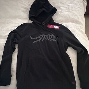 Stylish Black Hoodie with Unique Design